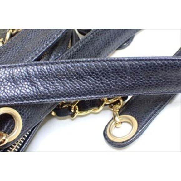 Chanel Caviar Chain Shoulder Bag Handbag Black - Picture 10 of 10